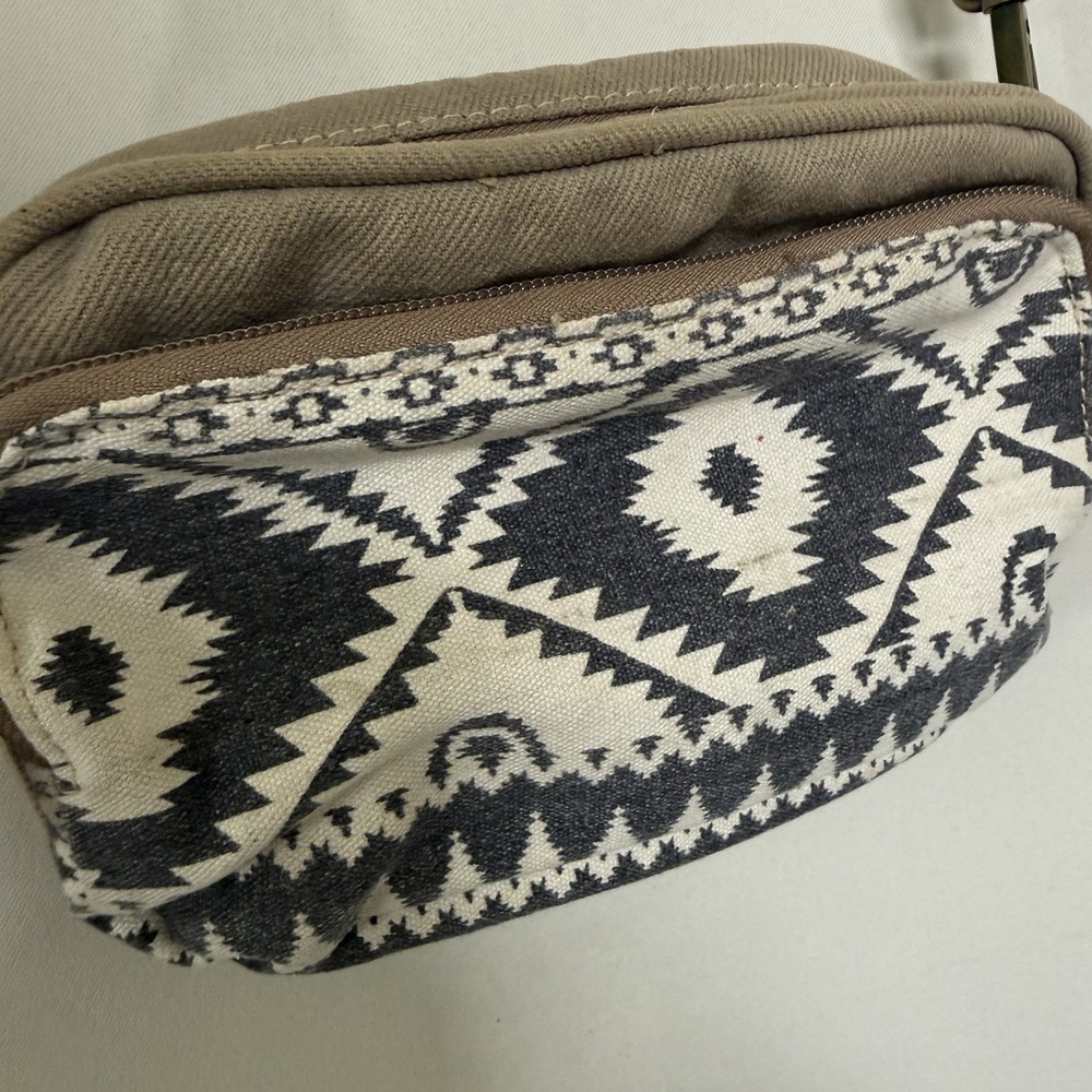 Myra Bag Temptation Tribal Pattern Small Crossbody Purse Geometric Leather Strap